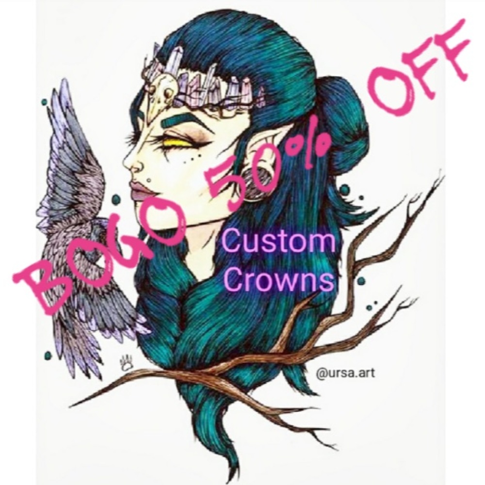 ✨🧚‍♀️ SALE! BOGO 50% OFF CRYSTAL CROWNS 🧚‍♀️✨
